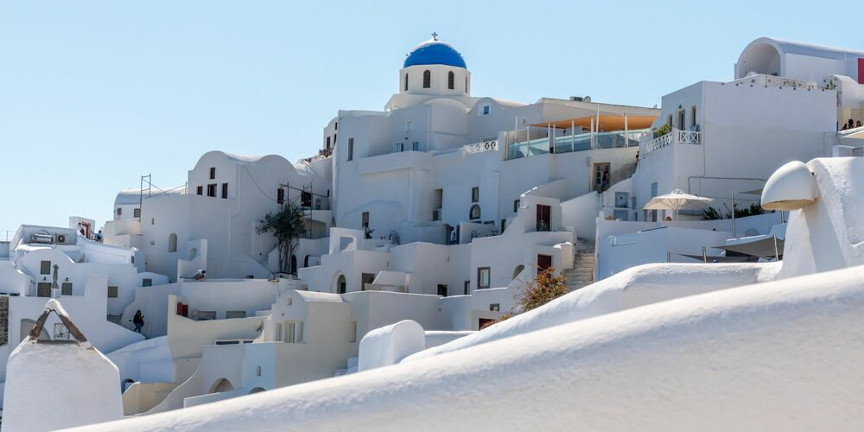 Houses of Santorini, Greece by Richard Silver